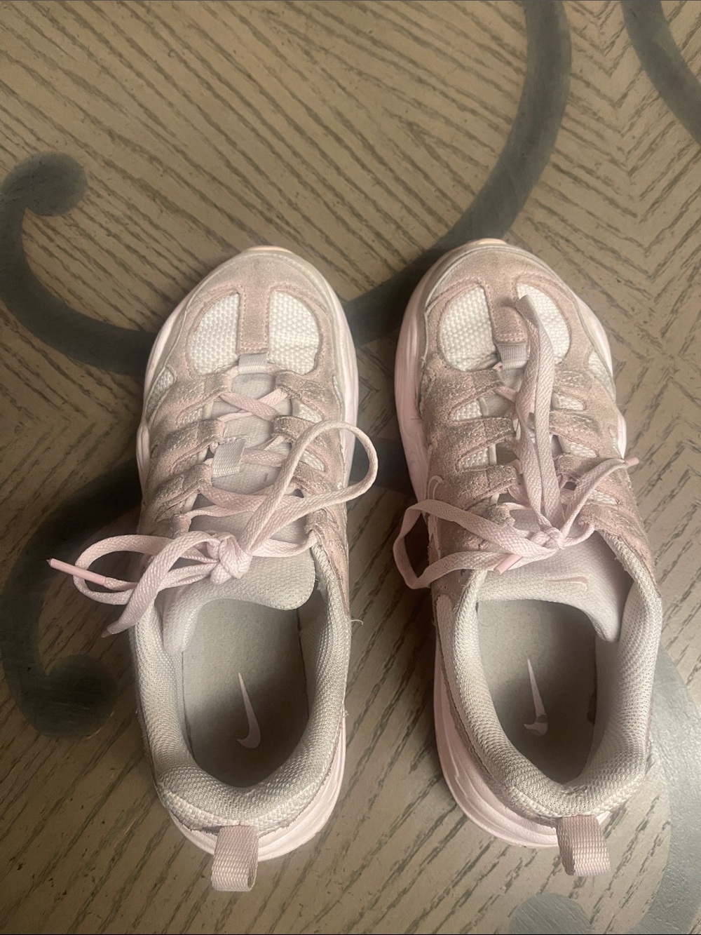 Nike Light Pink and White Sneakers